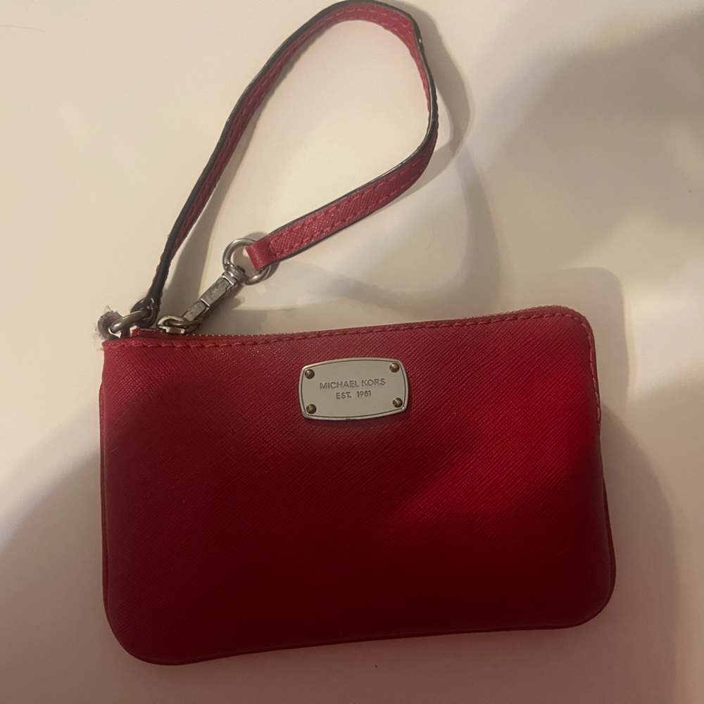 Michael Kors Red Wrist Wallet